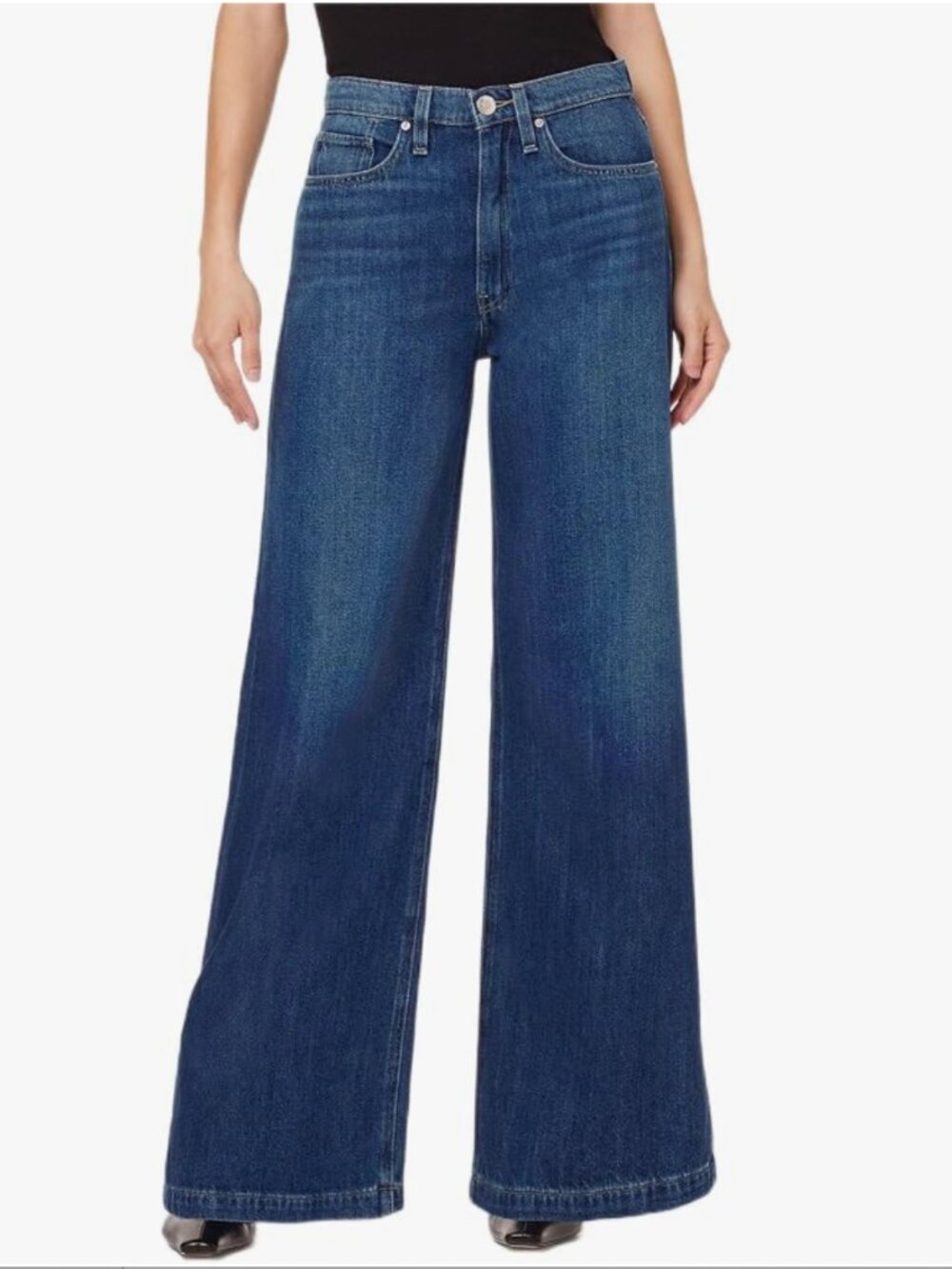 Hudson Womens Jodie High Rise Loose Fit Wide Leg Jean
